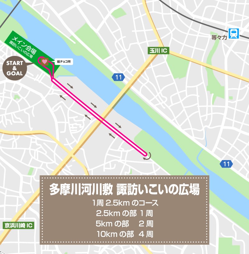 チョコラン東京コースマップ