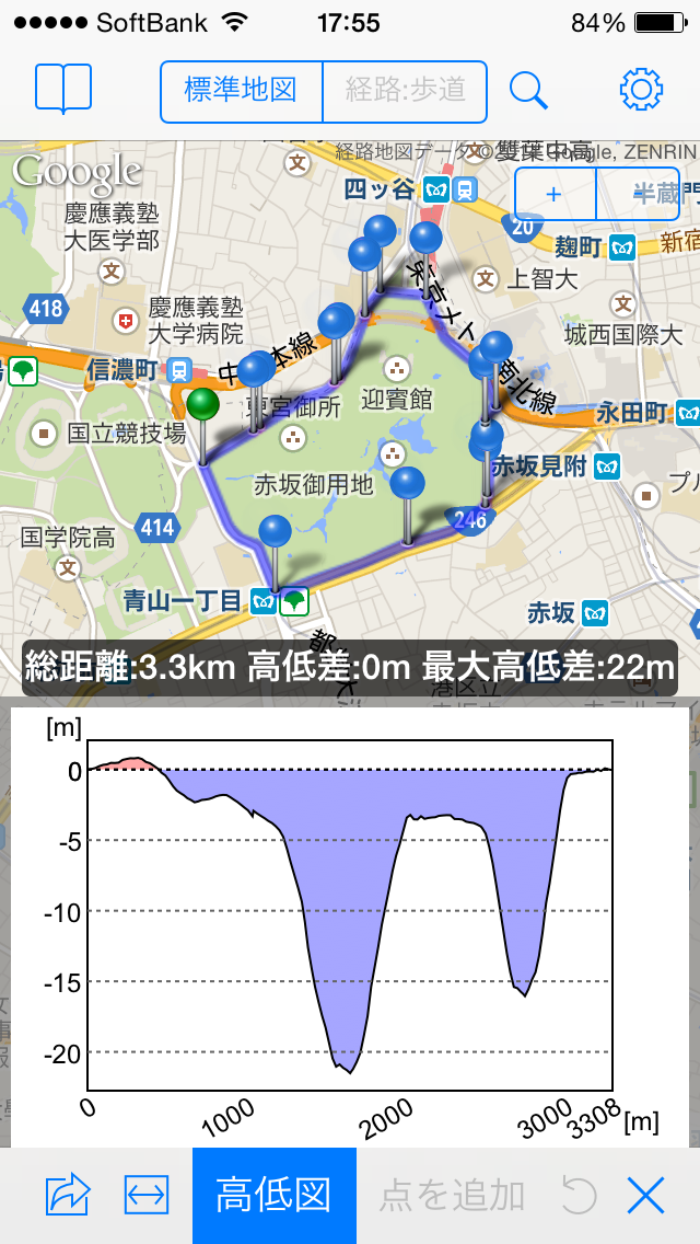 赤坂御所ランニングコース ランニングコース紹介 スポーツワン